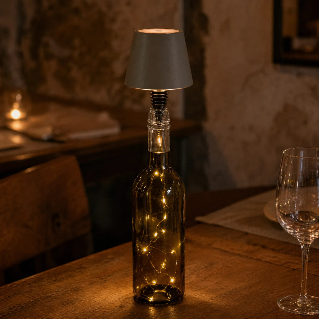 LumaTap - Wireless Bottle Lamp- Ambient Table Lighting