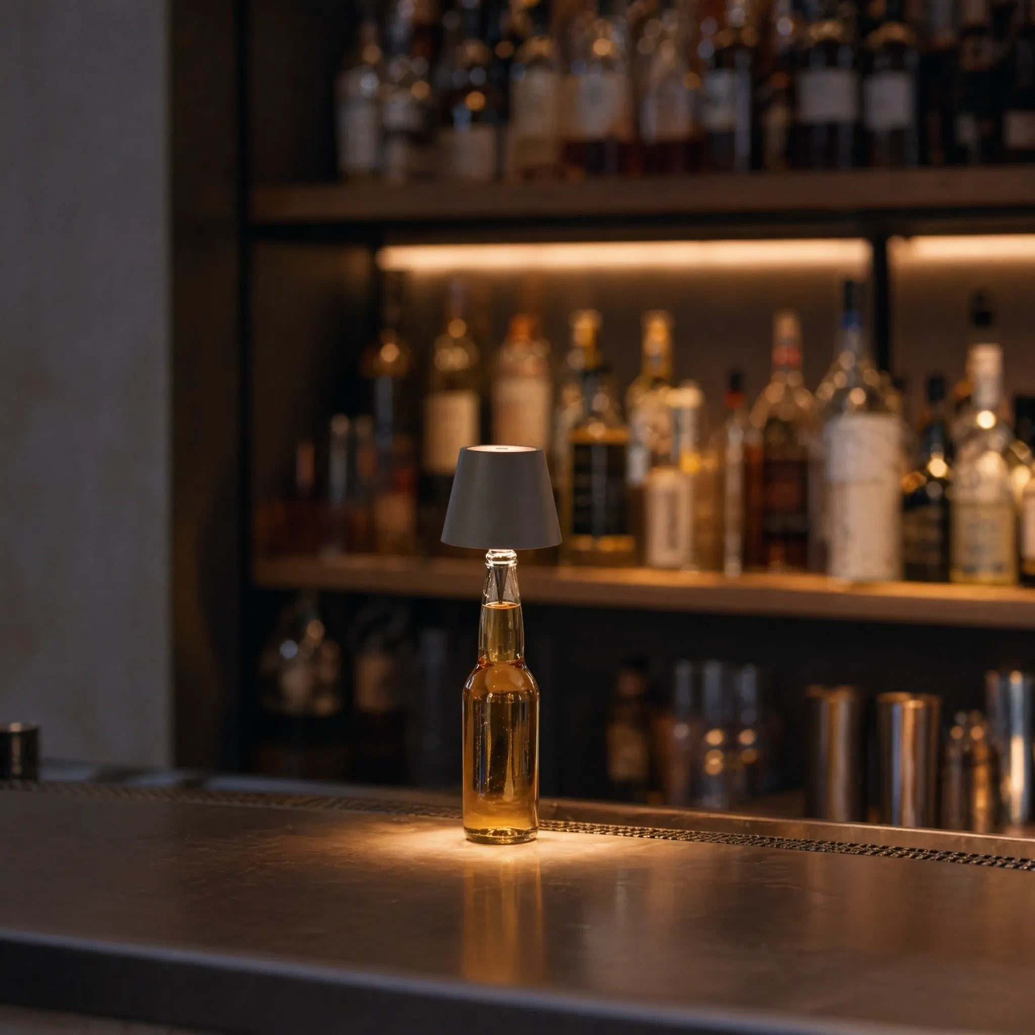 LumaTap - Wireless Bottle Lamp- Ambient Table Lighting
