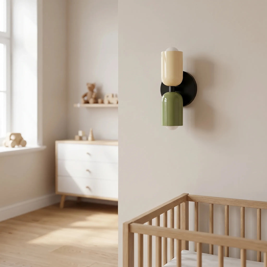 Lumaro - Dual-Shade Nordic Wall Sconce- Accent Wall Lighting