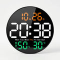 Lumiclock - Round LED Digital Wall Clock With Remote- Time At A Glance