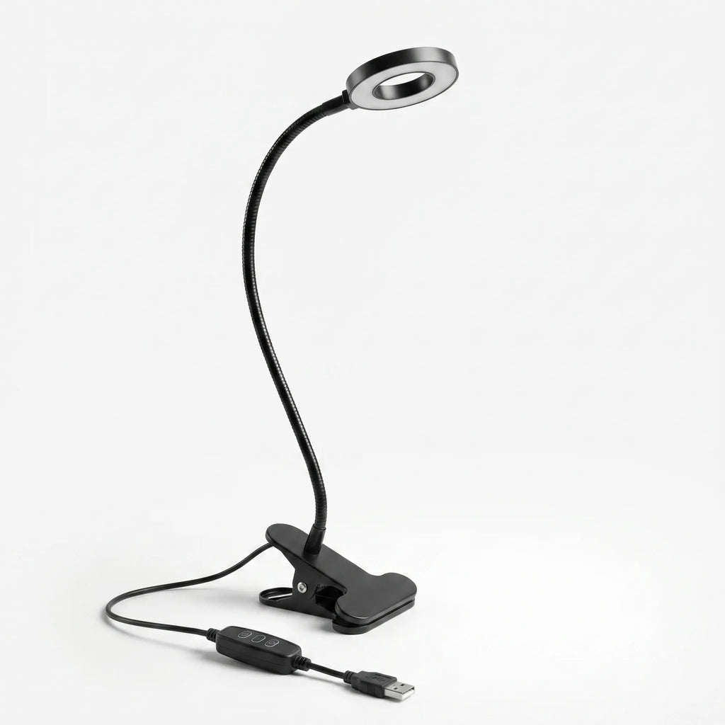 Lumiflex - Clamp-On Flexible Gooseneck Desk Lamp- Late-Night Reading Sessions