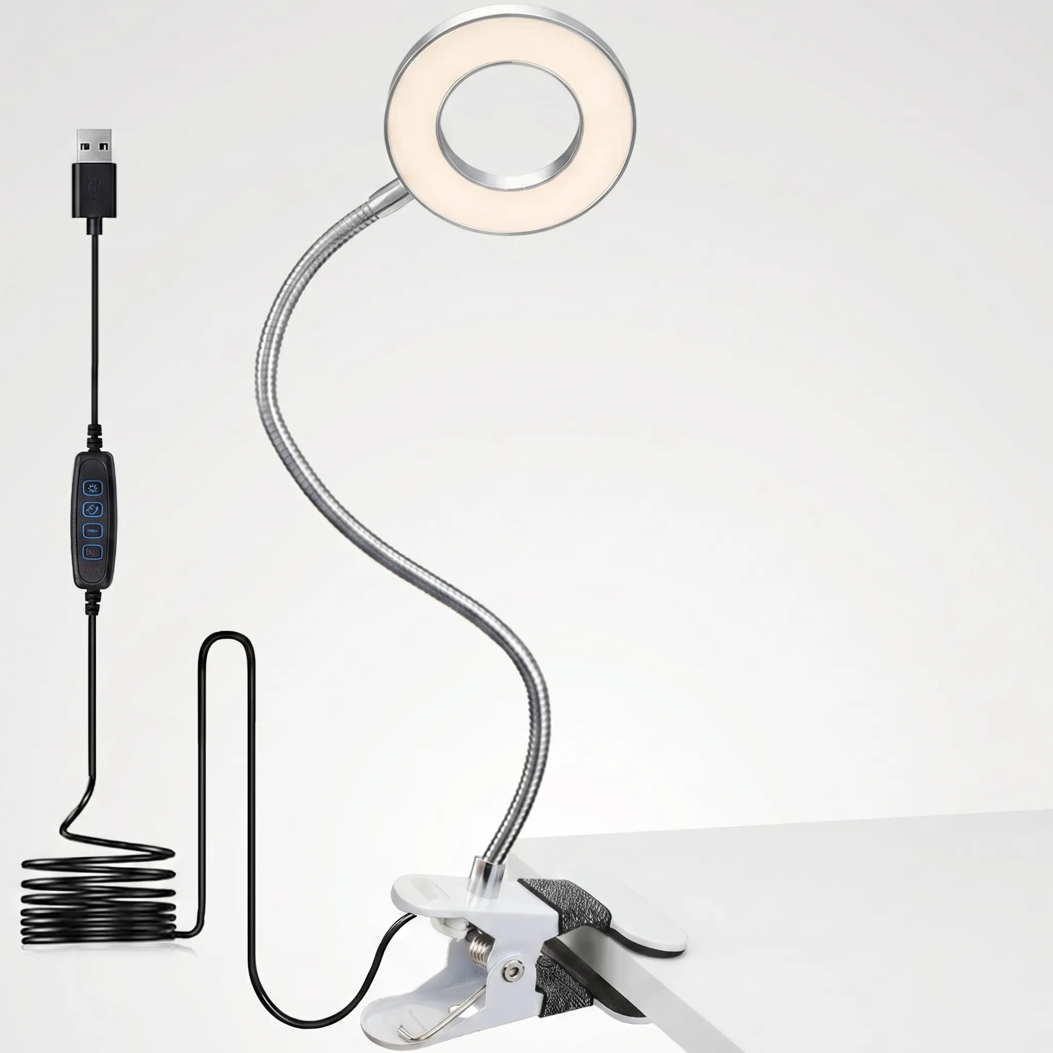 Lumiflex - Clamp-On Flexible Gooseneck Desk Lamp- Late-Night Reading Sessions