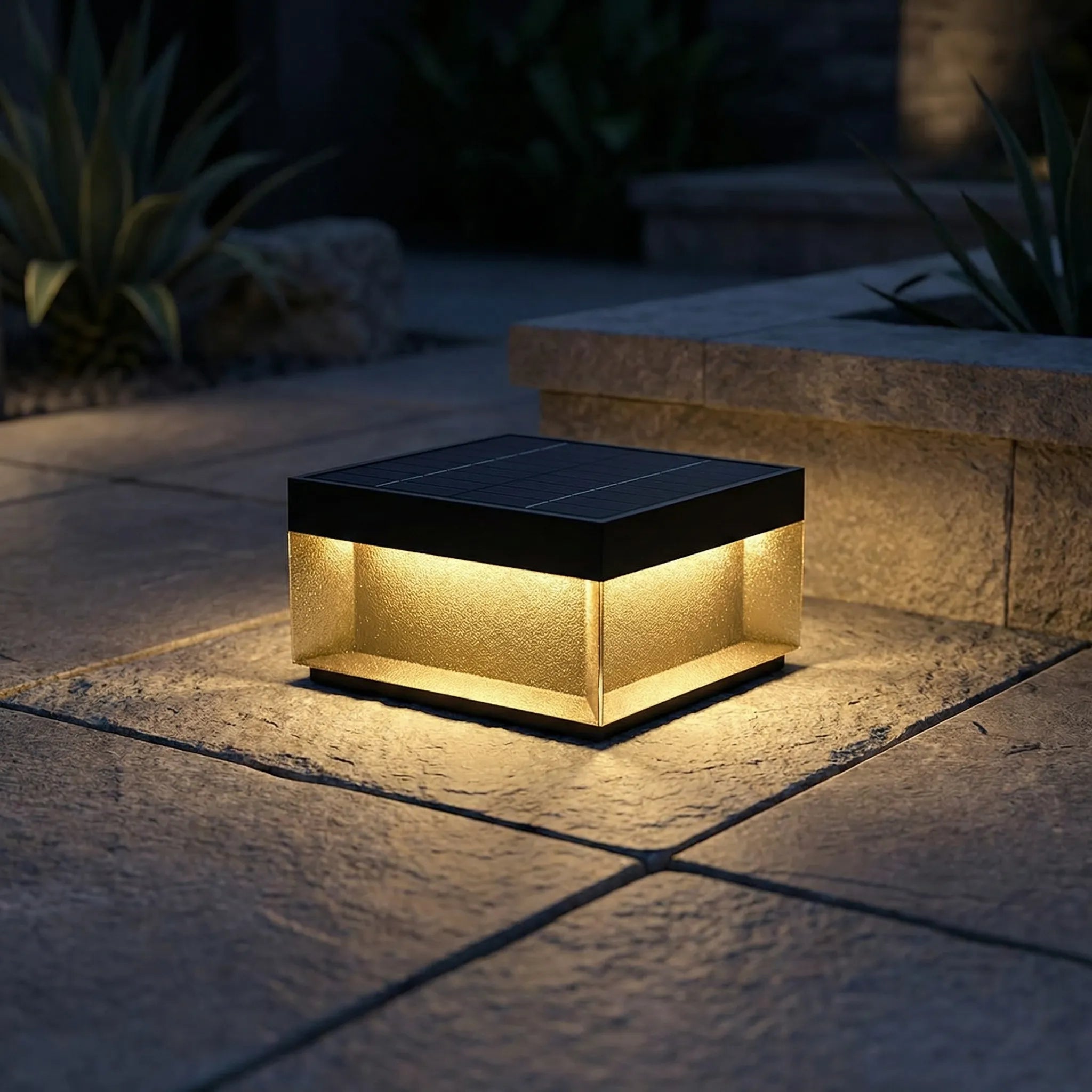 Luminoxel - Solar Outdoor Post Lamp
