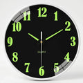 Lumiqlo - Round Luminous Quartz Wall Clock- Tells Time At Night