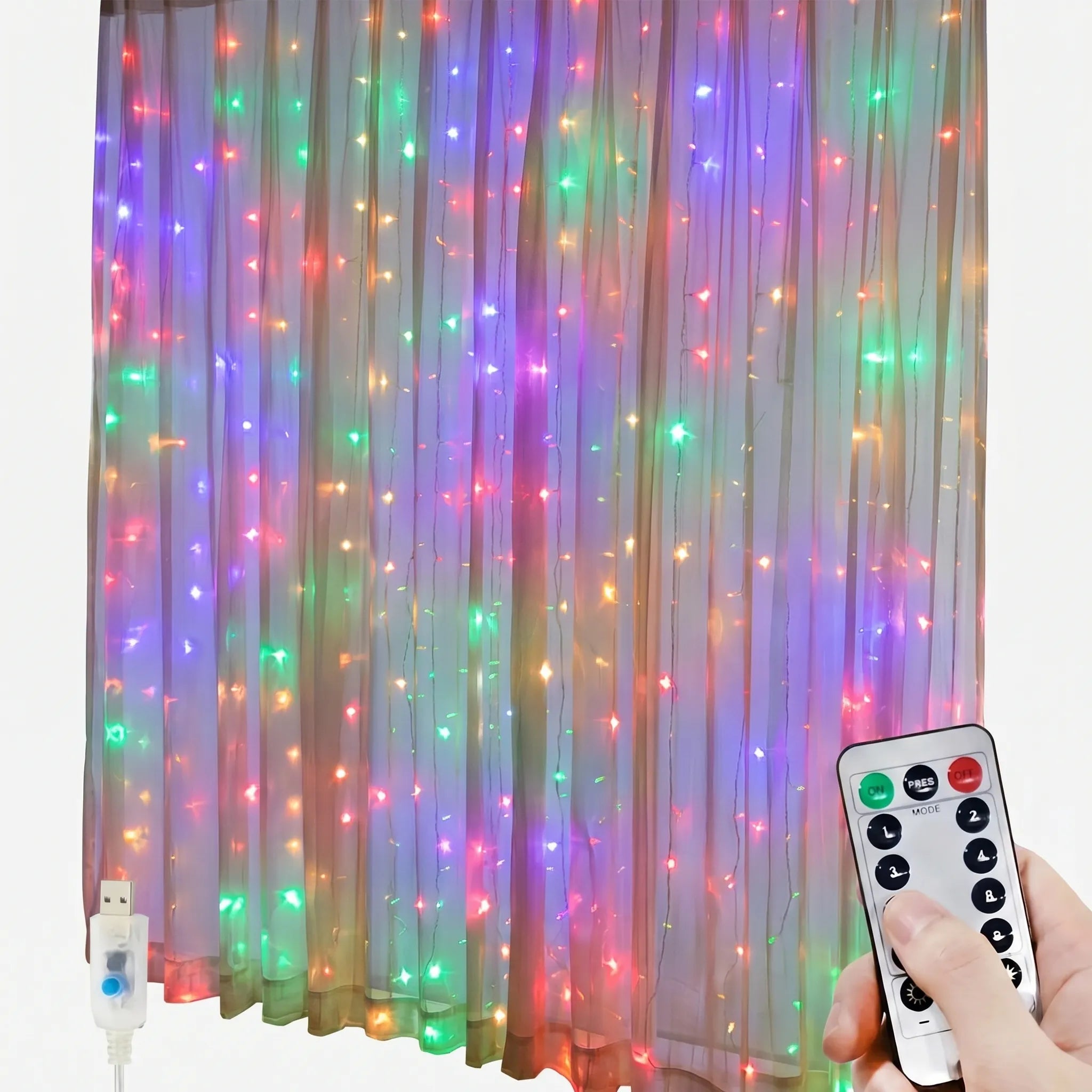 Lumiveil - LED Curtain Fairy Light Set- Festive Curtain Display
