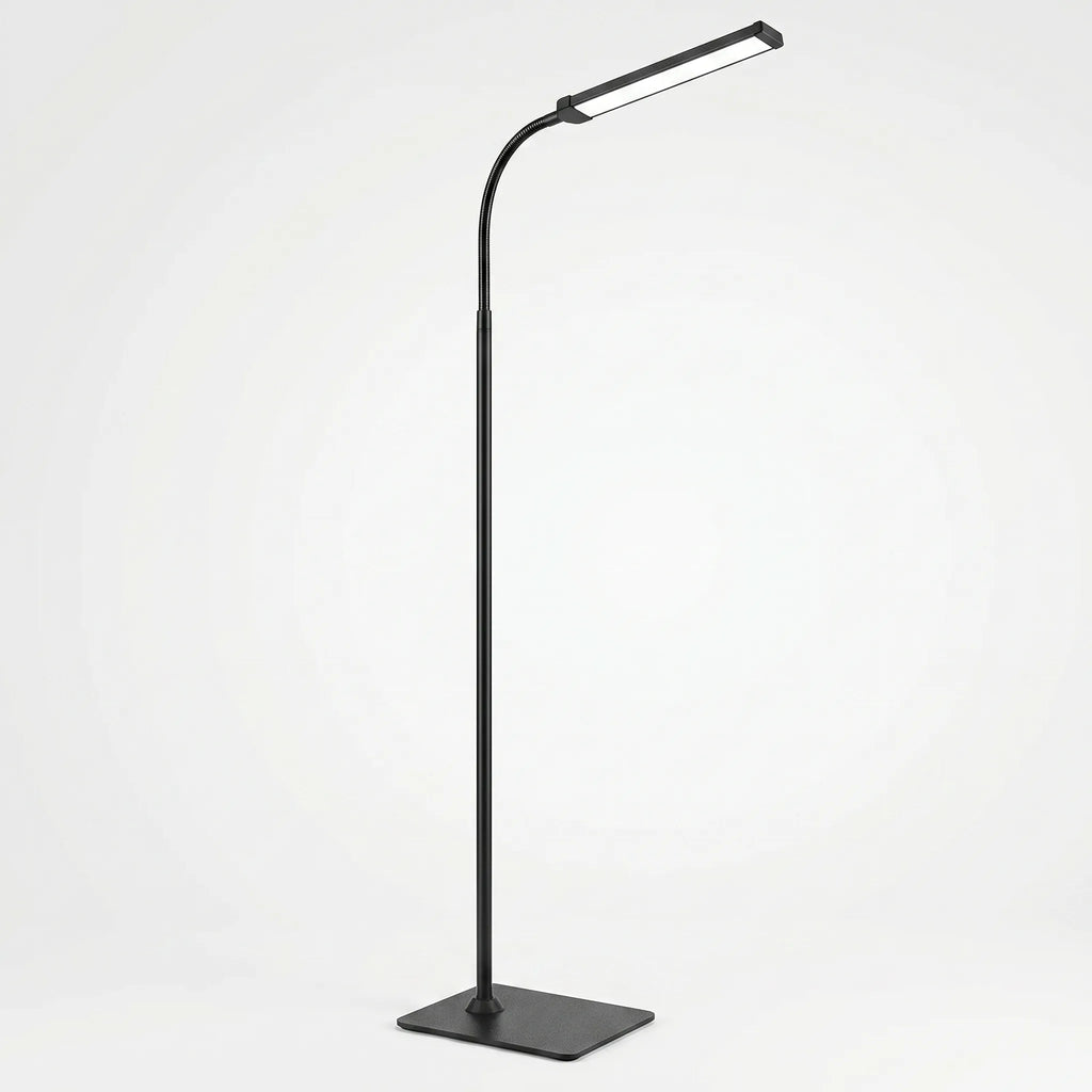 Lumivex - Dimmable Gooseneck LED Floor Lamp- Adjustable Reading Light