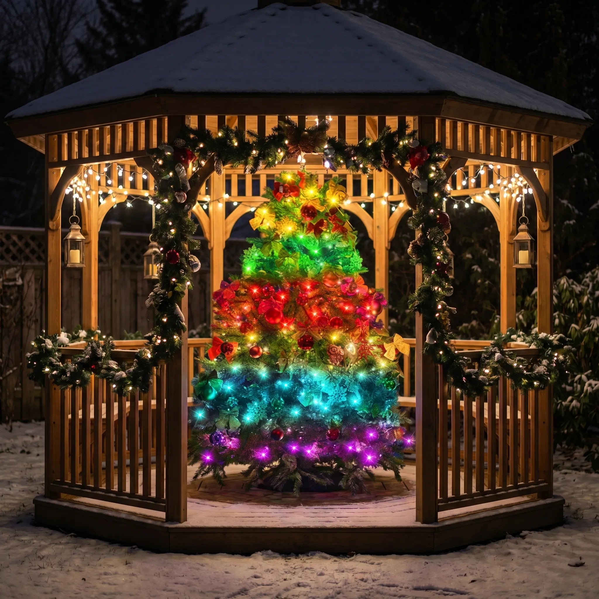 Lumivyne - RGB Smart Outdoor String Lights- Outdoor Festoon Lighting