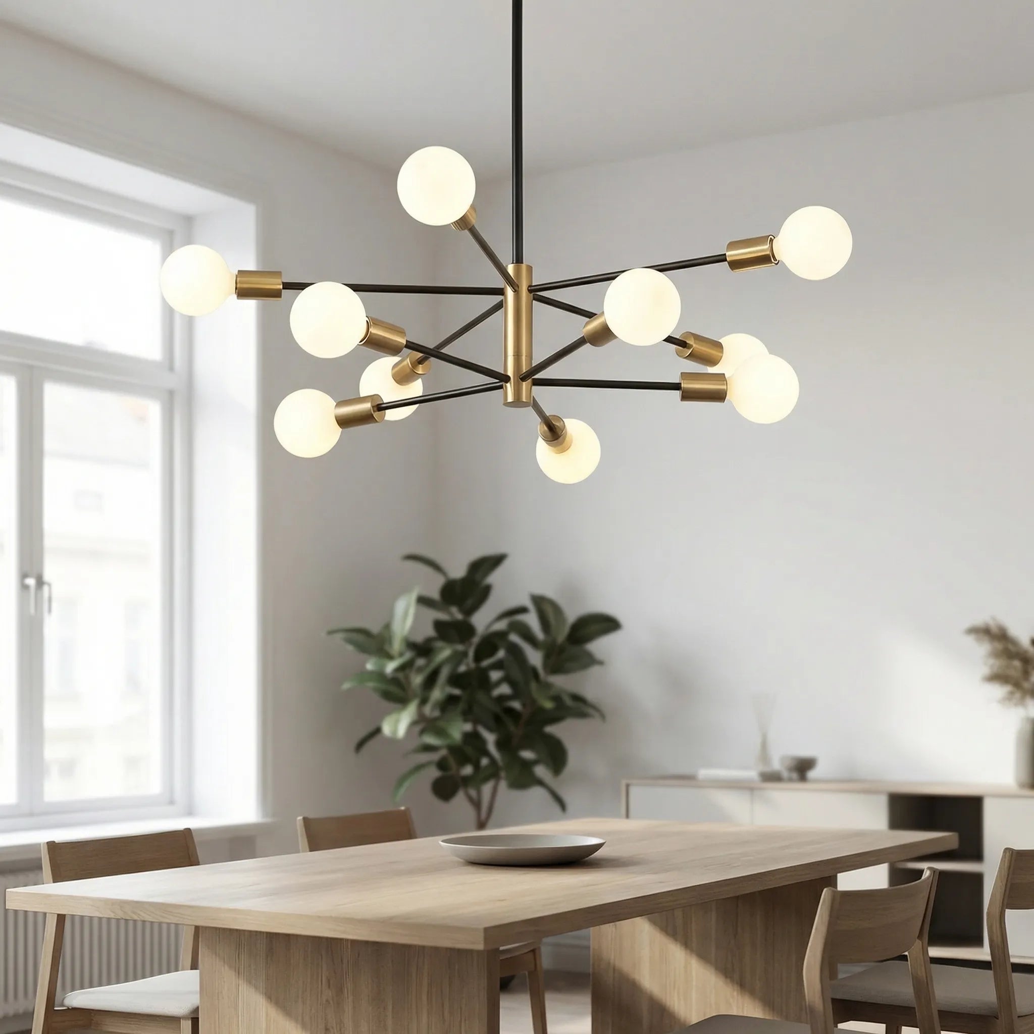 Lumovex - Multi-Head LED Pendant Chandelier- Ambient Indoor Lighting