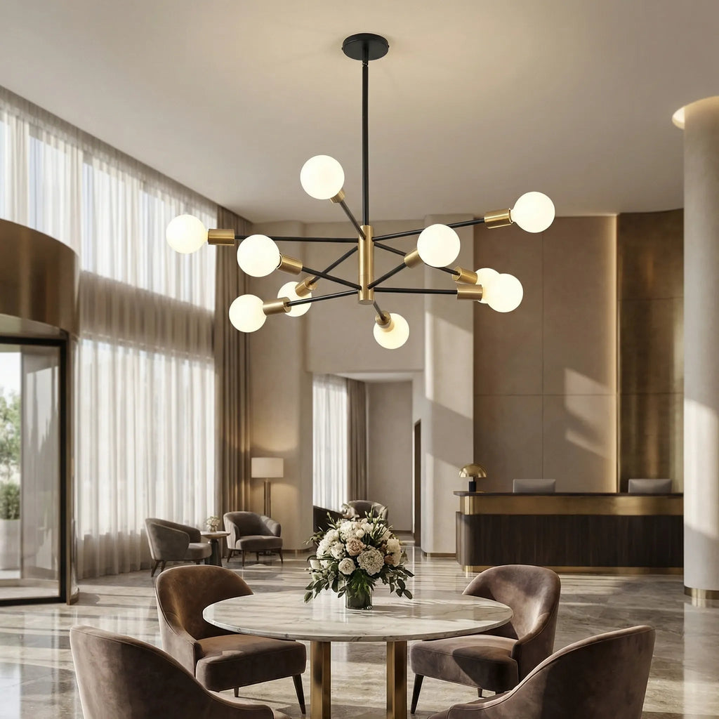 Lumovex - Multi-Head LED Pendant Chandelier- Ambient Indoor Lighting