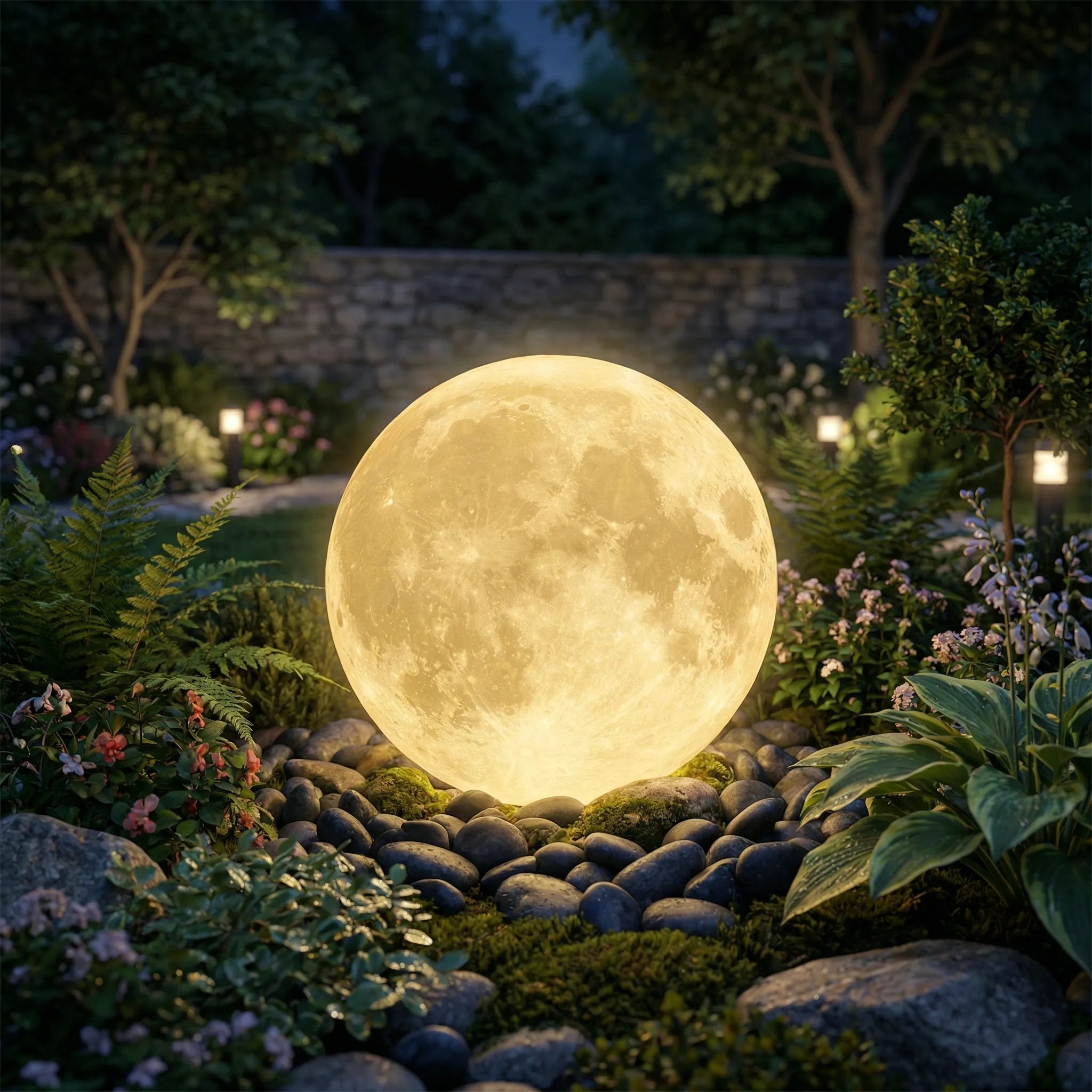 Lunarae - Spherical Garden Lamp