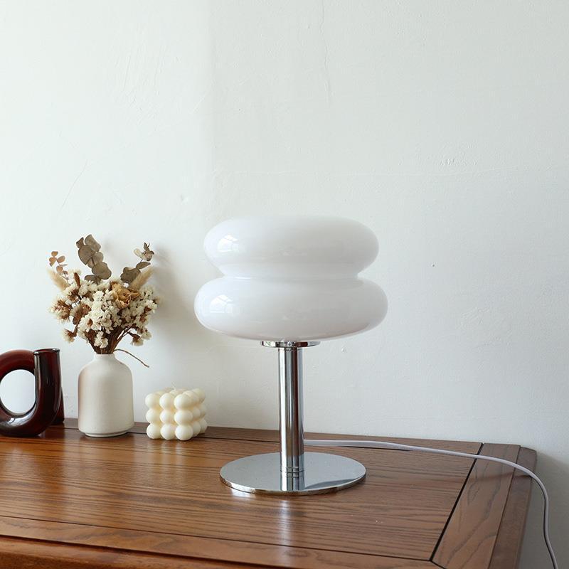 Glass Table Lamp | Macaron Colour Bedside Lamp | Bedroom & Living Room | E27 | Lologe