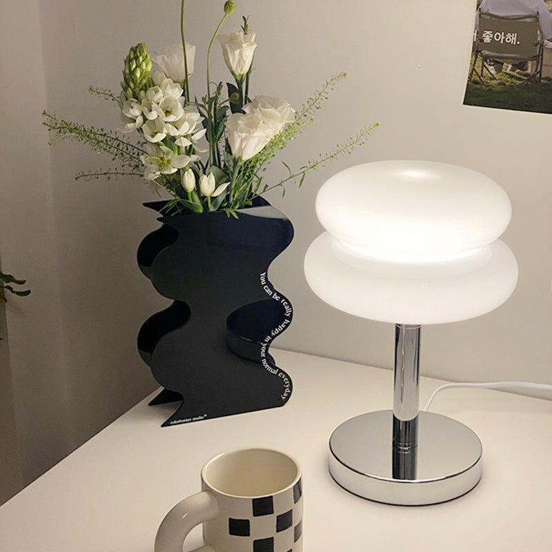 Glass Table Lamp | Macaron Colour Bedside Lamp | Bedroom & Living Room | E27 | Lologe