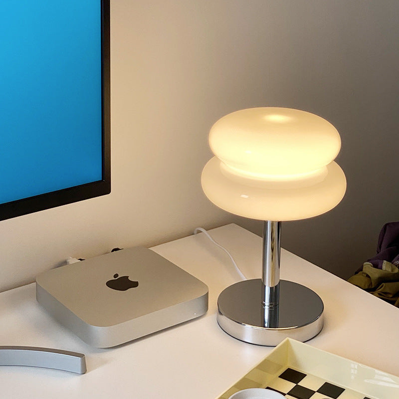 Glass Table Lamp | Macaron Colour Bedside Lamp | Bedroom & Living Room | E27 | Lologe