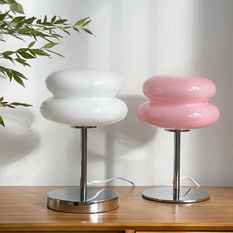 Glass Table Lamp | Macaron Colour Bedside Lamp | Bedroom & Living Room | E27 | Lologe