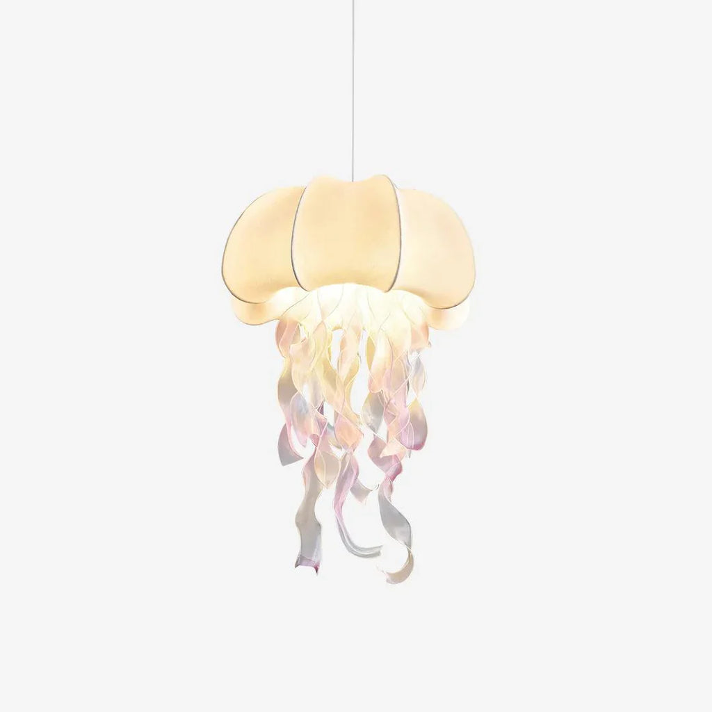 Jellyfish Pendant Light | White Fabric Modern Ceiling Lamp for Living Room | Lologe