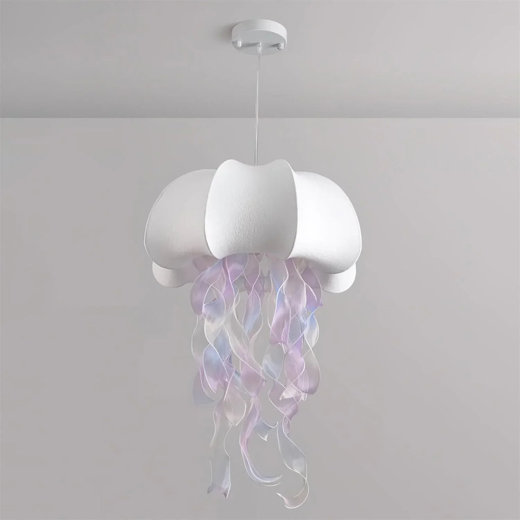Jellyfish Pendant Light | White Fabric Modern Ceiling Lamp for Living Room | Lologe