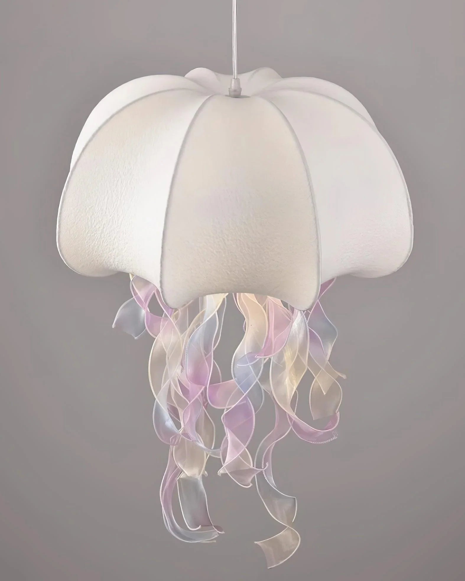 Jellyfish Pendant Light | White Fabric Modern Ceiling Lamp for Living Room | Lologe