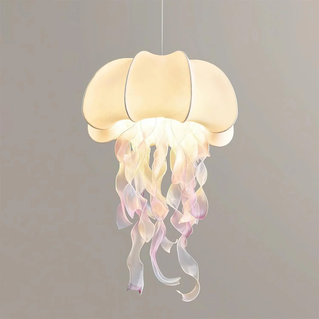 Jellyfish Pendant Light | White Fabric Modern Ceiling Lamp for Living Room | Lologe
