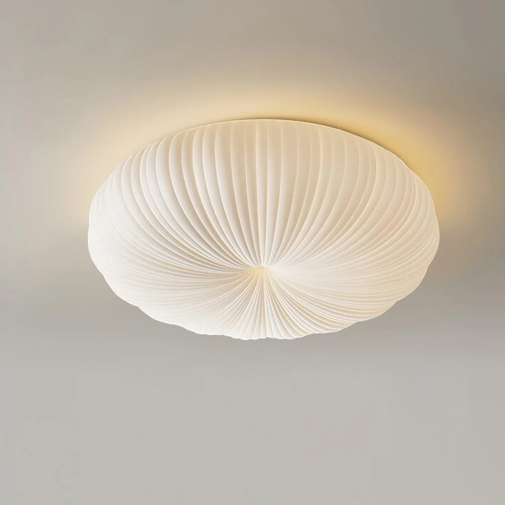 Round Ceiling Light | Bedroom Living Room Shell-Inspired Minimalist Design | Lologe