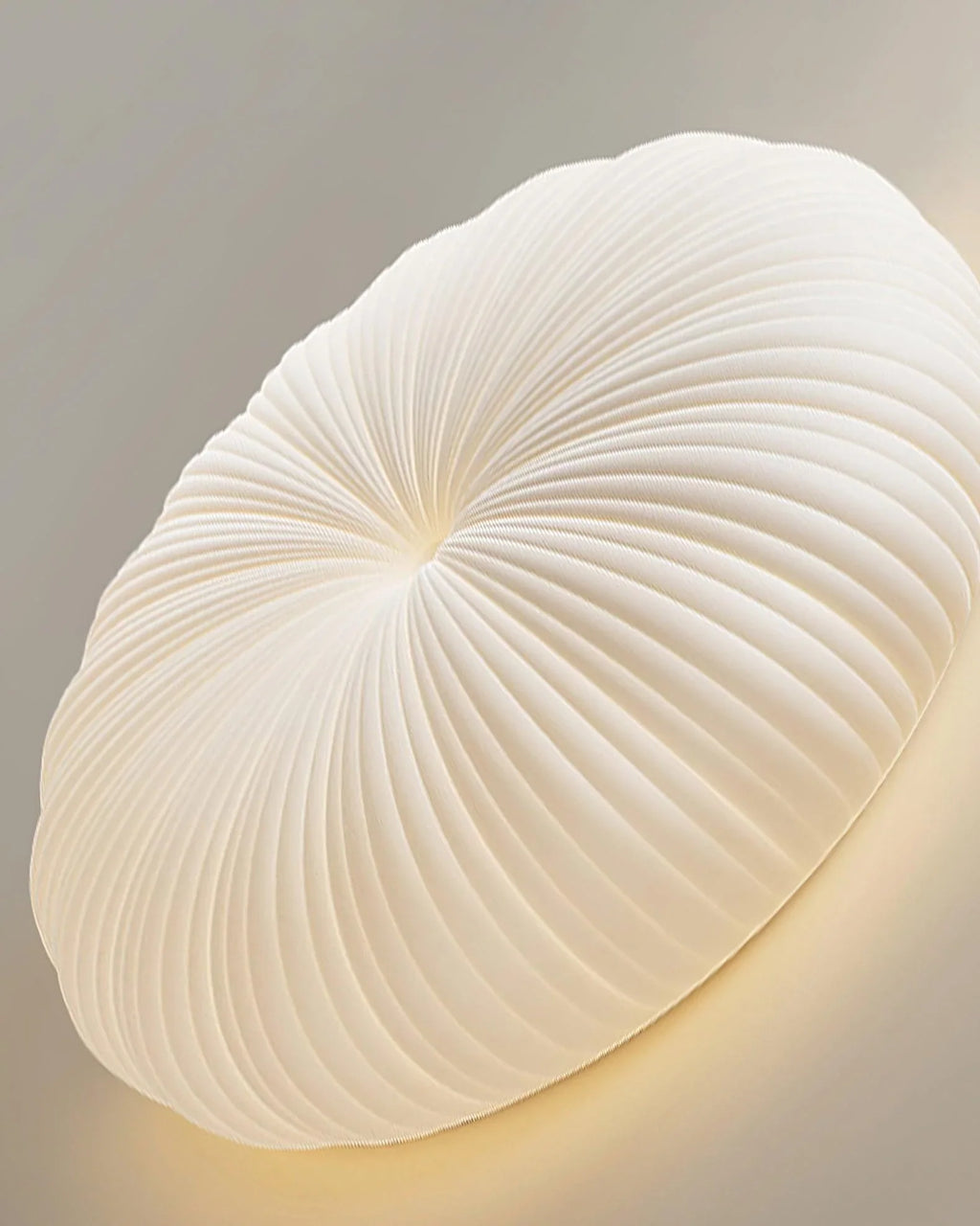 Round Ceiling Light | Bedroom Living Room Shell-Inspired Minimalist Design | Lologe