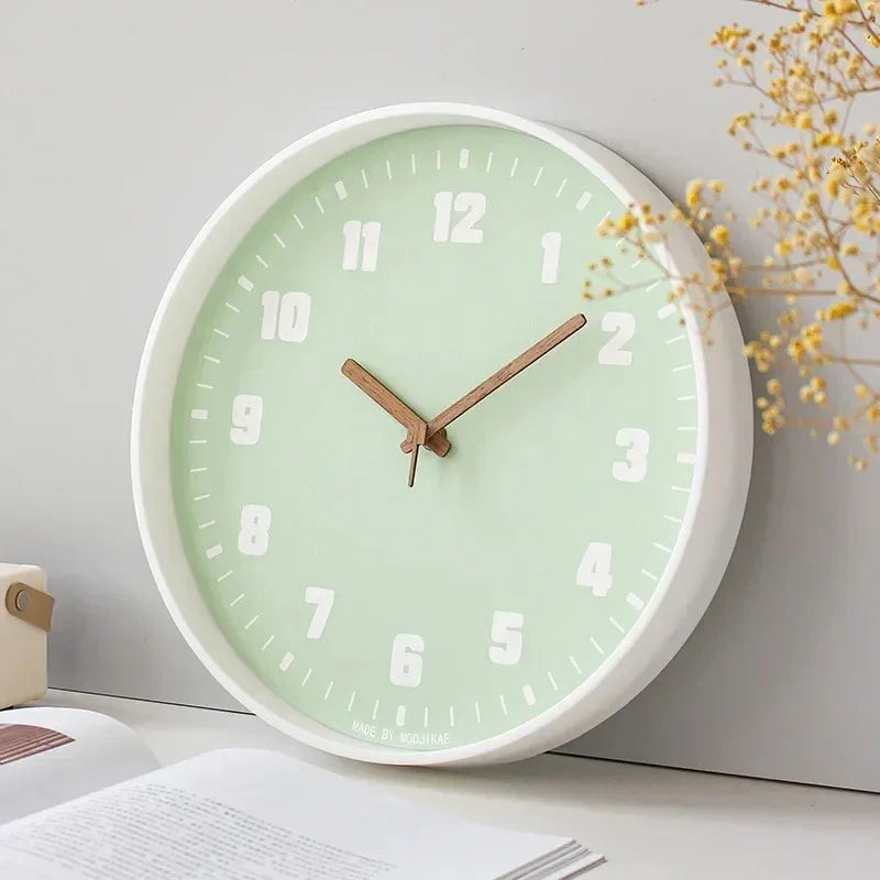 Modern Bamboo Wall Clock | Circular Design | Minimalist Home Decor | Silent Quartz | Lologe