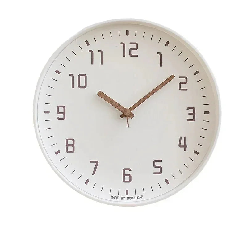 Modern Bamboo Wall Clock | Circular Design | Minimalist Home Decor | Silent Quartz | Lologe