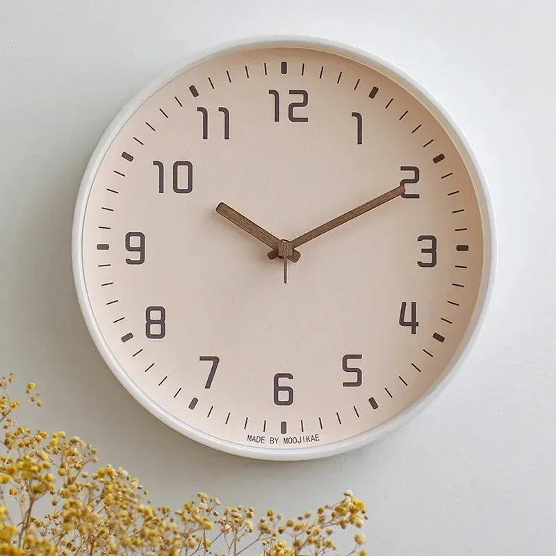 Modern Bamboo Wall Clock | Circular Design | Minimalist Home Decor | Silent Quartz | Lologe