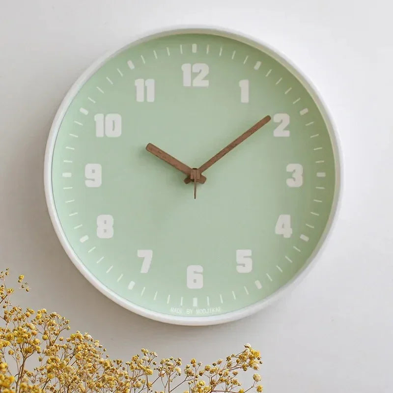 Modern Bamboo Wall Clock | Circular Design | Minimalist Home Decor | Silent Quartz | Lologe