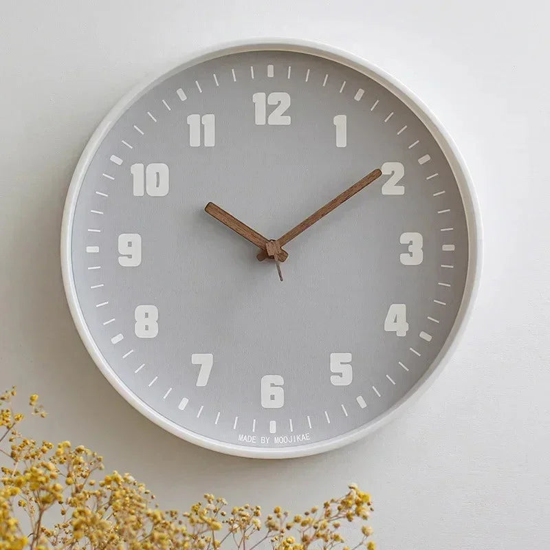 Modern Bamboo Wall Clock | Circular Design | Minimalist Home Decor | Silent Quartz | Lologe