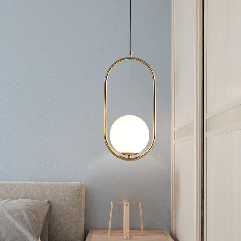 Glass Globe Pendant Light | Modern Ceiling Lighting for Dining Room & Kitchen | Lologe