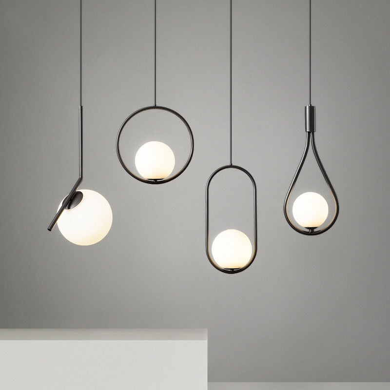 Glass Globe Pendant Light | Modern Ceiling Lighting for Dining Room & Kitchen | Lologe