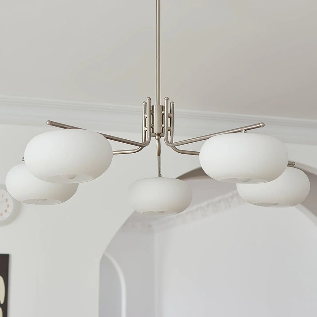 Modern 5-Light Chandelier | Minimalist Ceiling Fixture for Dining Room | Lologe