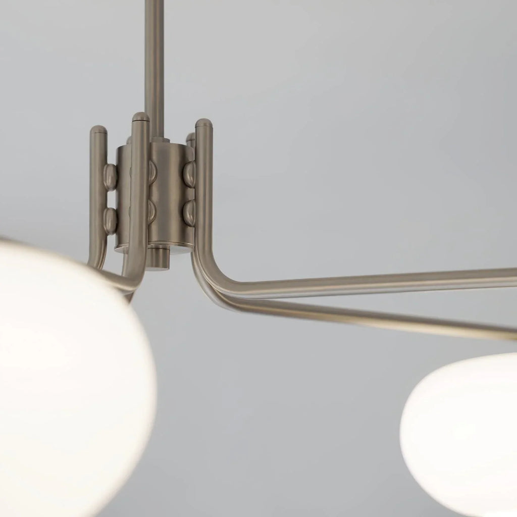 Modern 5-Light Chandelier | Minimalist Ceiling Fixture for Dining Room | Lologe