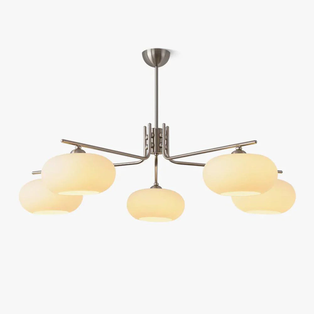 Modern 5-Light Chandelier | Minimalist Ceiling Fixture for Dining Room | Lologe