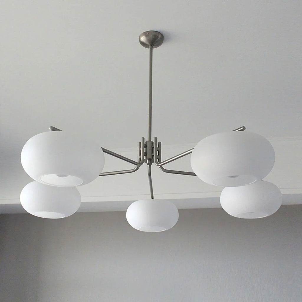Modern 5-Light Chandelier | Minimalist Ceiling Fixture for Dining Room | Lologe