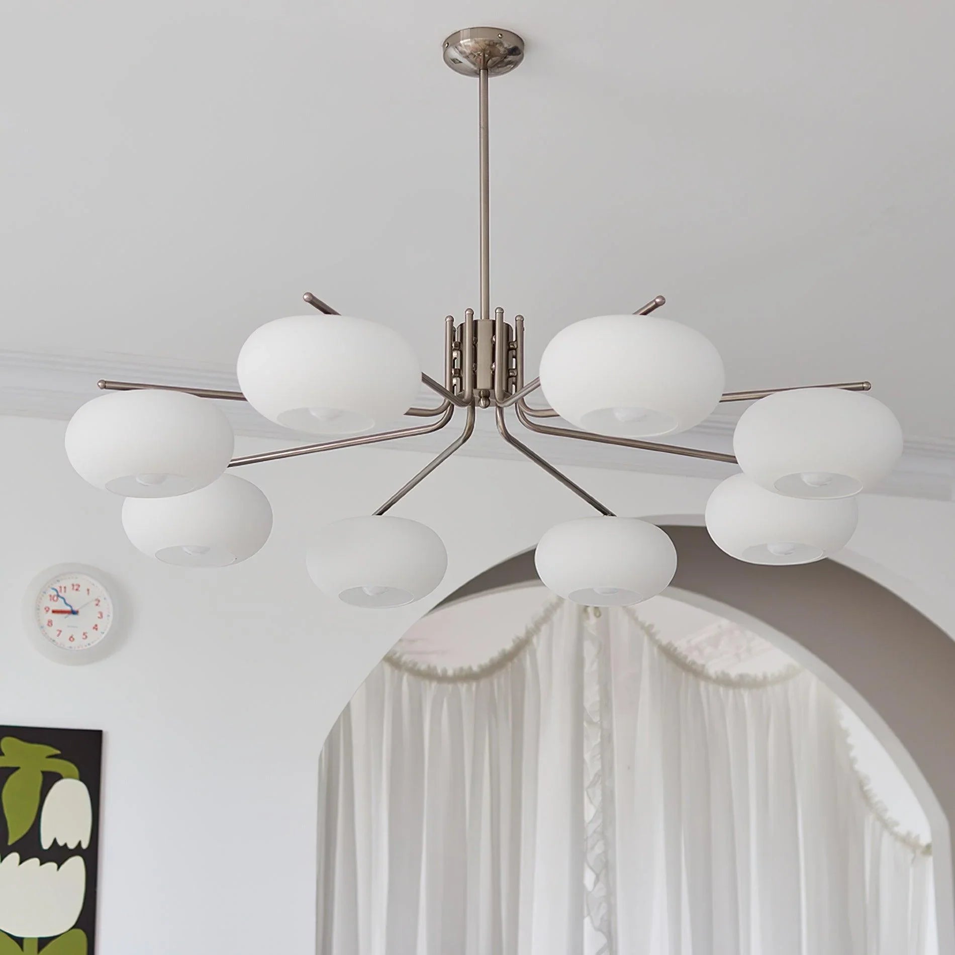 Modern 5-Light Chandelier | Minimalist Ceiling Fixture for Dining Room | Lologe