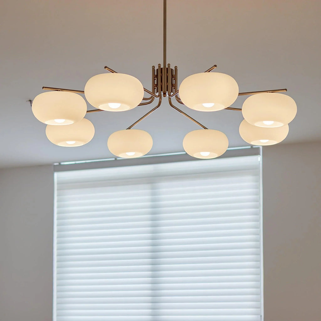 Modern 5-Light Chandelier | Minimalist Ceiling Fixture for Dining Room | Lologe