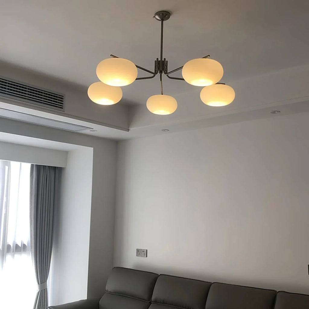 Modern 5-Light Chandelier | Minimalist Ceiling Fixture for Dining Room | Lologe