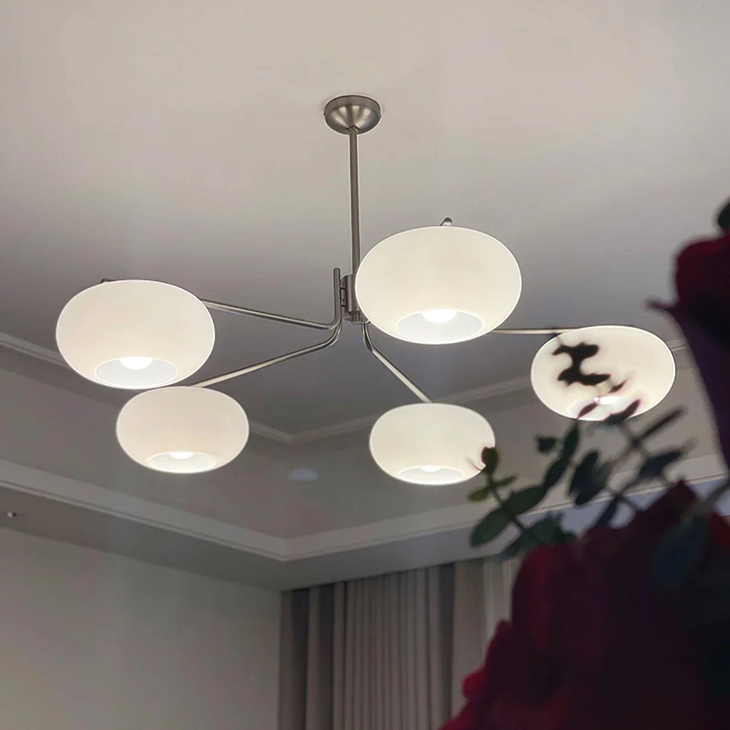 Modern 5-Light Chandelier | Minimalist Ceiling Fixture for Dining Room | Lologe