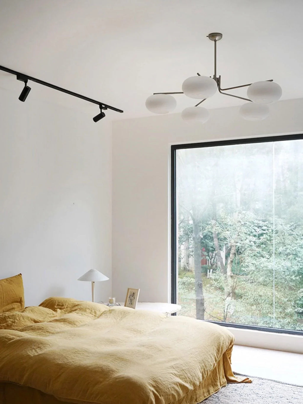 Modern 5-Light Chandelier | Minimalist Ceiling Fixture for Dining Room | Lologe