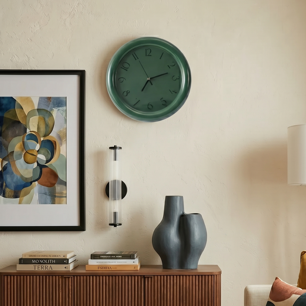Modern Wood Wall Clock | Silent Sweep Movement | Minimalist Scandinavian Home Decor | Lologe
