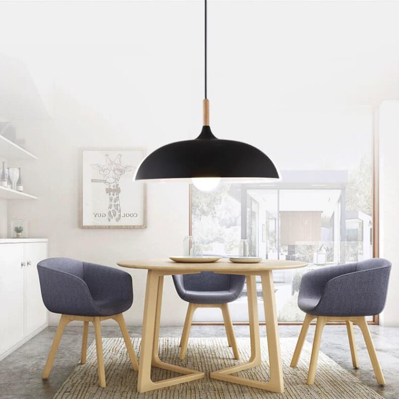 Modern Dome Pendant Light | Warm Minimalist Ambience | Lologe