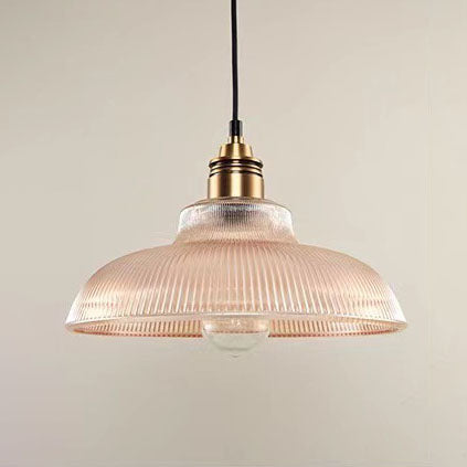 Vintage Striped Glass Pendant Light | Kitchen Island Ceiling Lighting | Lologe