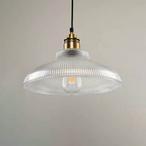 Vintage Striped Glass Pendant Light | Kitchen Island Ceiling Lighting | Lologe