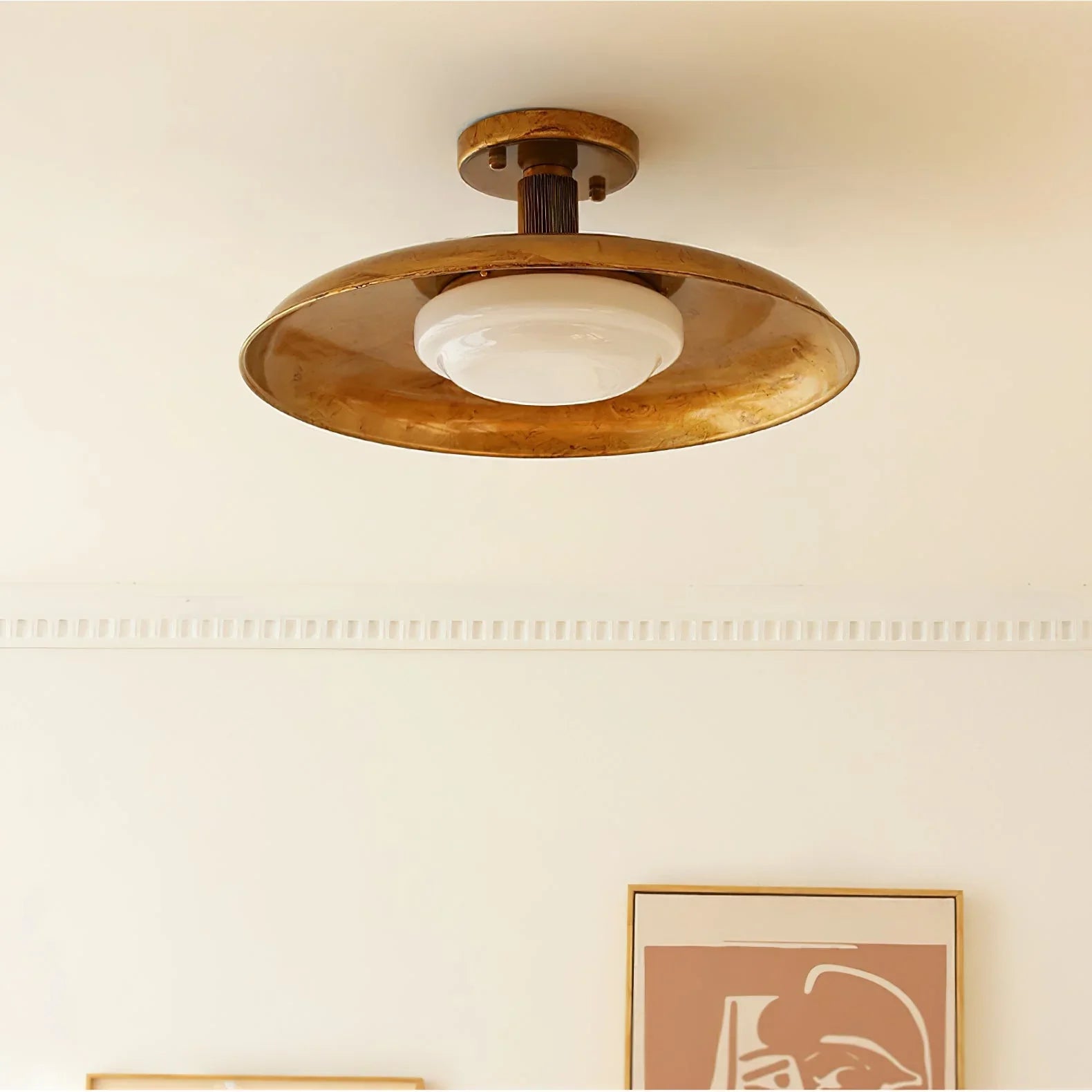 Modern Ceiling Light | Minimalist Flush Mount Lighting for Bedroom & Living Room | Lologe