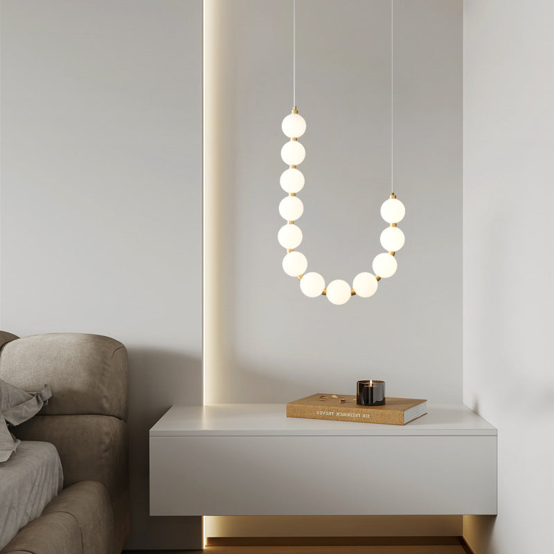 Pearl Chandelier | Modern Glass Globe Ceiling Light for Dining Room | Lologe