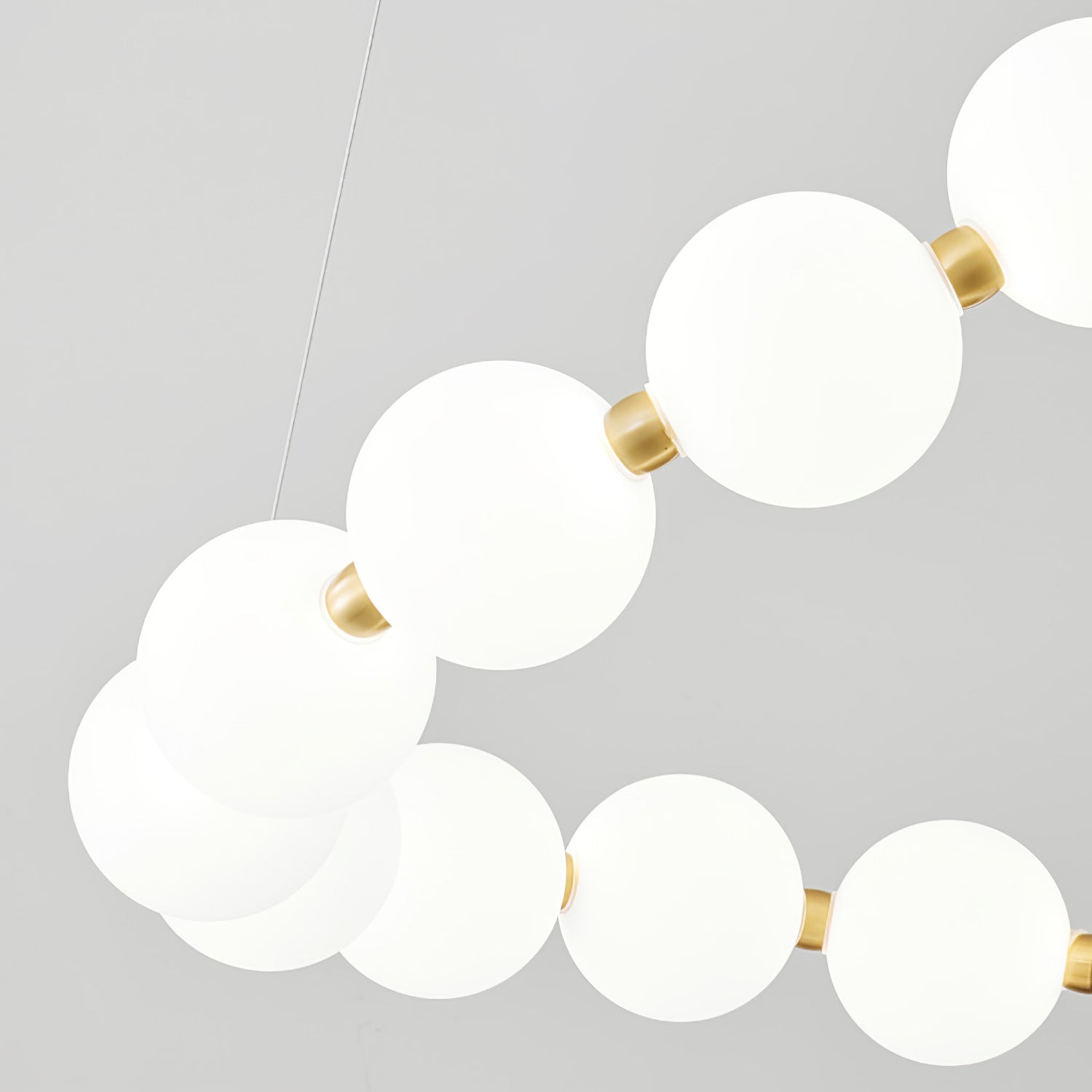 Pearl Chandelier | Modern Glass Globe Ceiling Light for Dining Room | Lologe