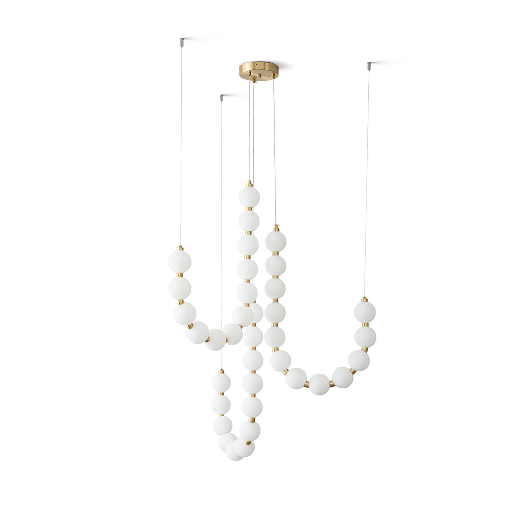 Pearl Chandelier | Modern Glass Globe Ceiling Light for Dining Room | Lologe