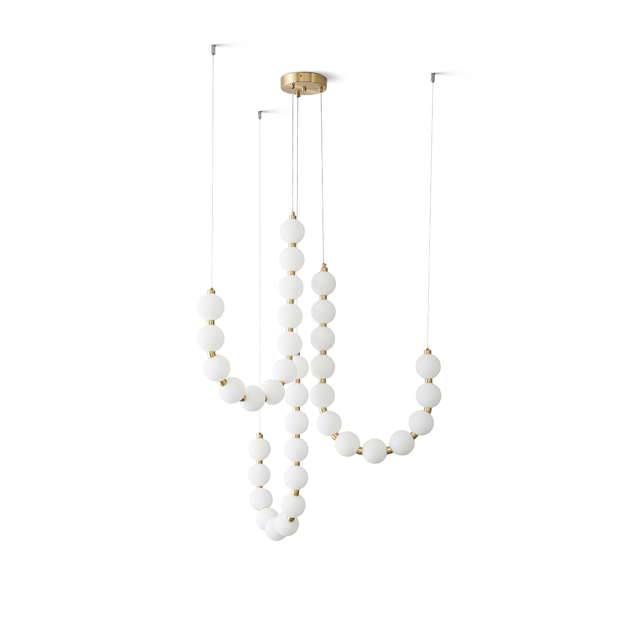 Pearl Chandelier | Modern Glass Globe Ceiling Light for Dining Room | Lologe