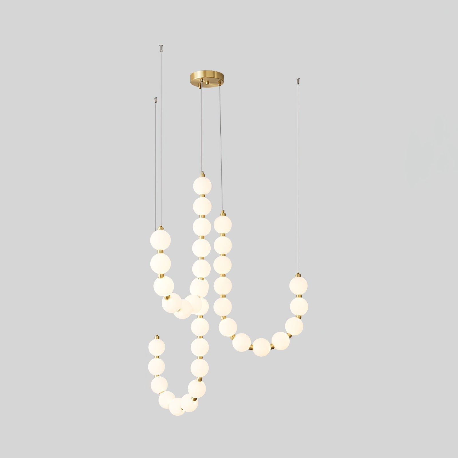 Pearl Chandelier | Modern Glass Globe Ceiling Light for Dining Room | Lologe